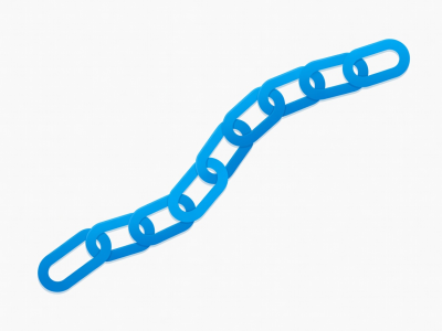 Abstract vector of chain links representing a continuous habit streak